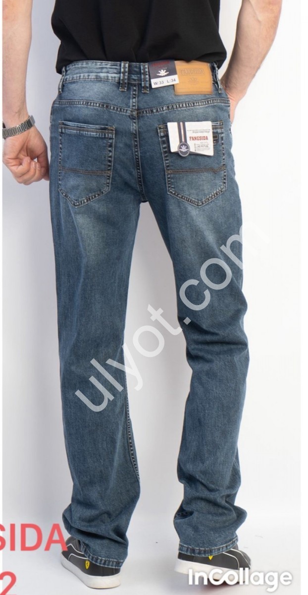ДЖИНСЫ FANGSIDA (32-40) Т.СИНИЙ 3172