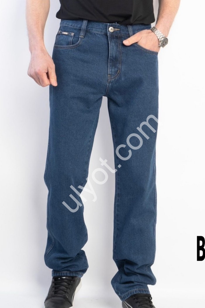 ДЖИНСЫ BASANJIU (32-40) Т.СИНИЙ 802-10