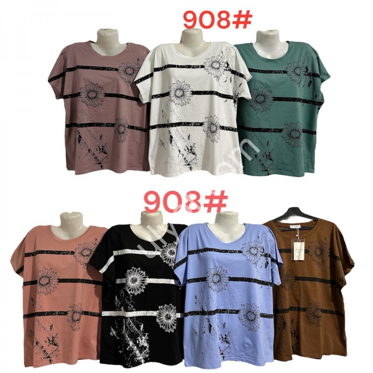 ФУТБОЛКА (ONESIZE 52-58) МИКС 908