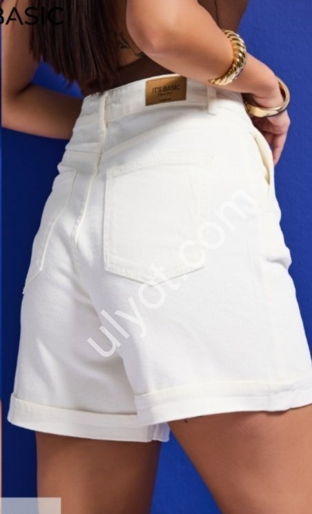 ШОРТЫ IT'S BASIC (34-42) БЕЛЫЙ 4533/7s6/101