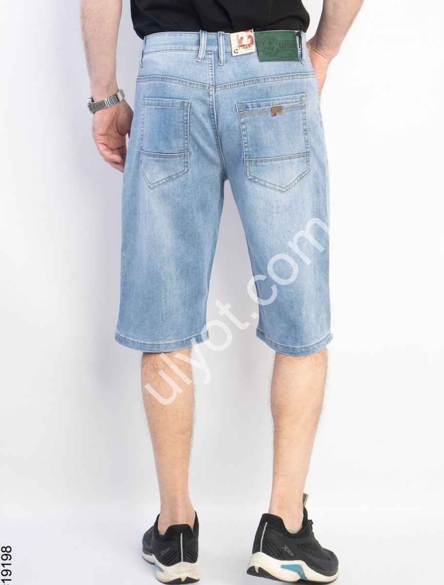 ШОРТЫ CAPTAIN (32-38) ГОЛУБОЙ 19198