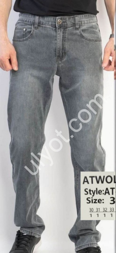 ДЖИНСИ ATWOLVES (30-38) СІРИЙ 6606