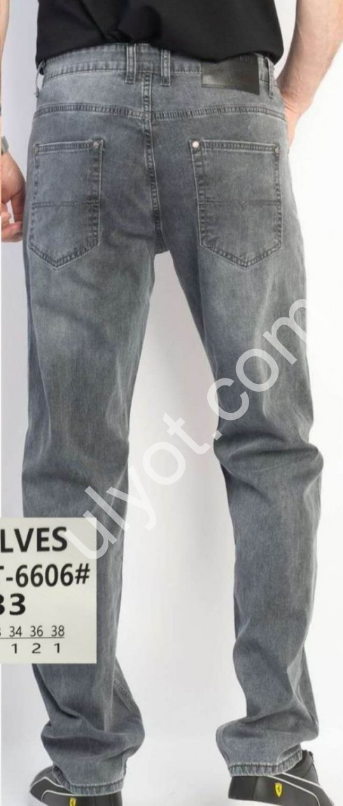 ДЖИНСИ ATWOLVES (30-38) СІРИЙ 6606