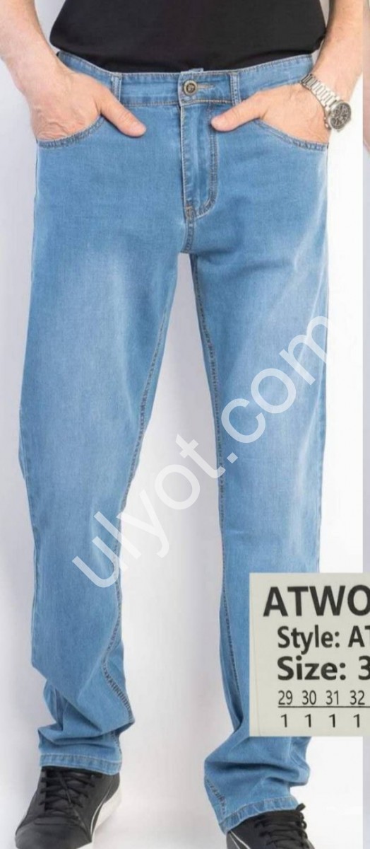 ДЖИНСЫ ATWOLVES (29-38) ГОЛУБОЙ 6610
