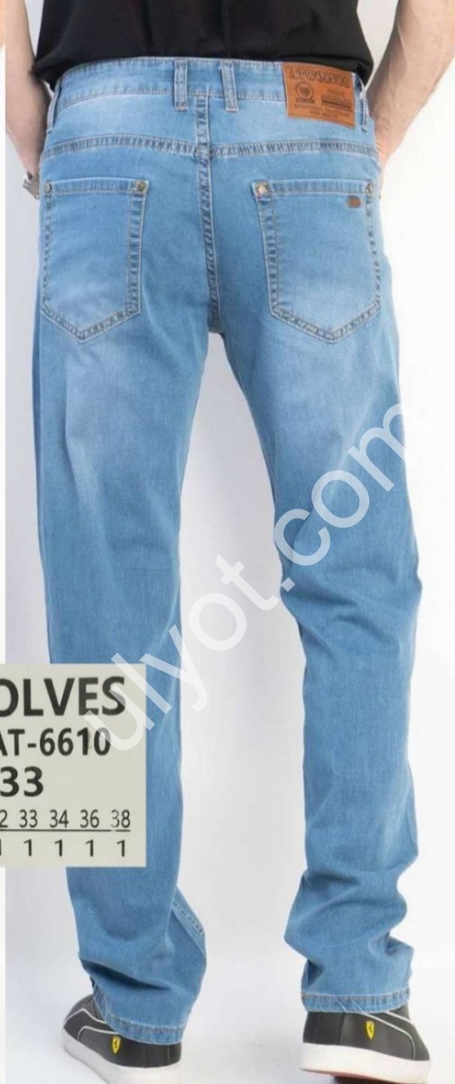 ДЖИНСЫ ATWOLVES (29-38) ГОЛУБОЙ 6610