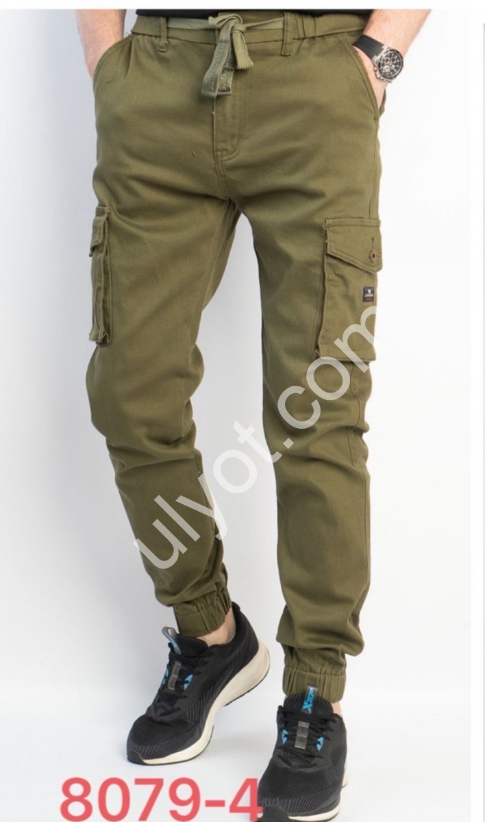 ДЖИНСИ RTROOSS (32-36) КАРГО СВ.ХАКІ 8079-4