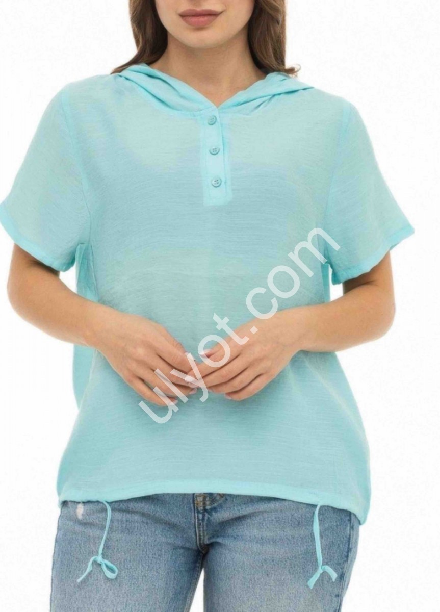 БЛУЗКА JJF (XL-4XL) КОРАЛ 2216