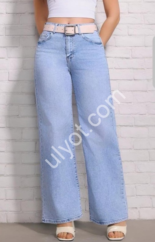 ДЖИНСЫ M.SARA (S-2XL) ГОЛУБОЙ 3252-5