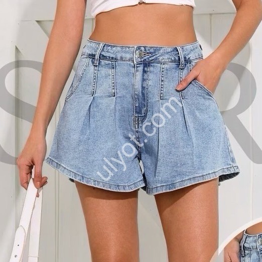 ШОРТЫ M.SARA (XS-XL) СИНИЙ 6066