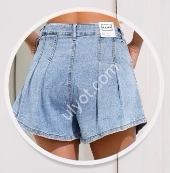 ШОРТЫ M.SARA (XS-XL) СИНИЙ 6066