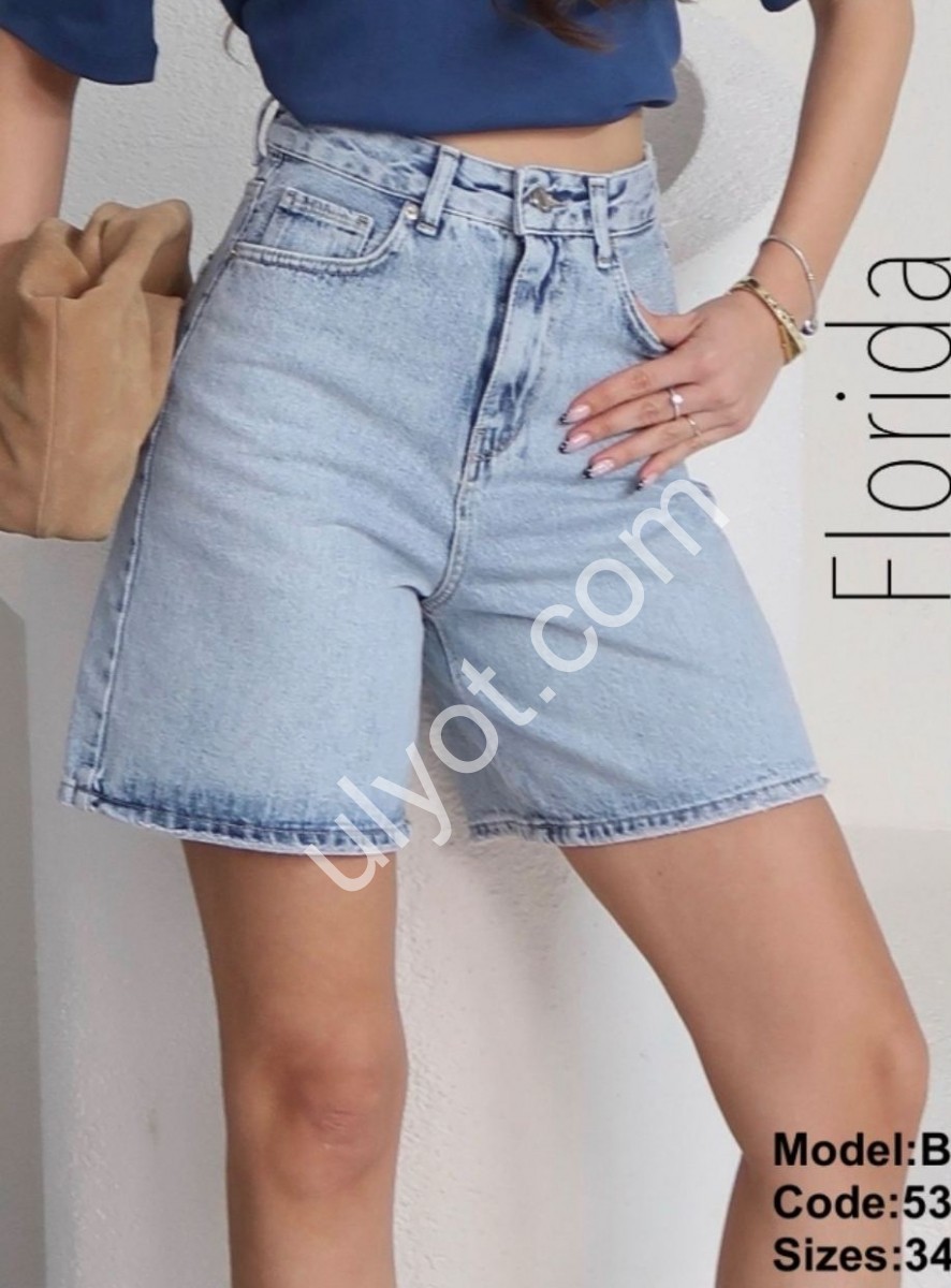 ШОРТЫ ZEO BASIC (34-42) ГОЛУБОЙ 5334