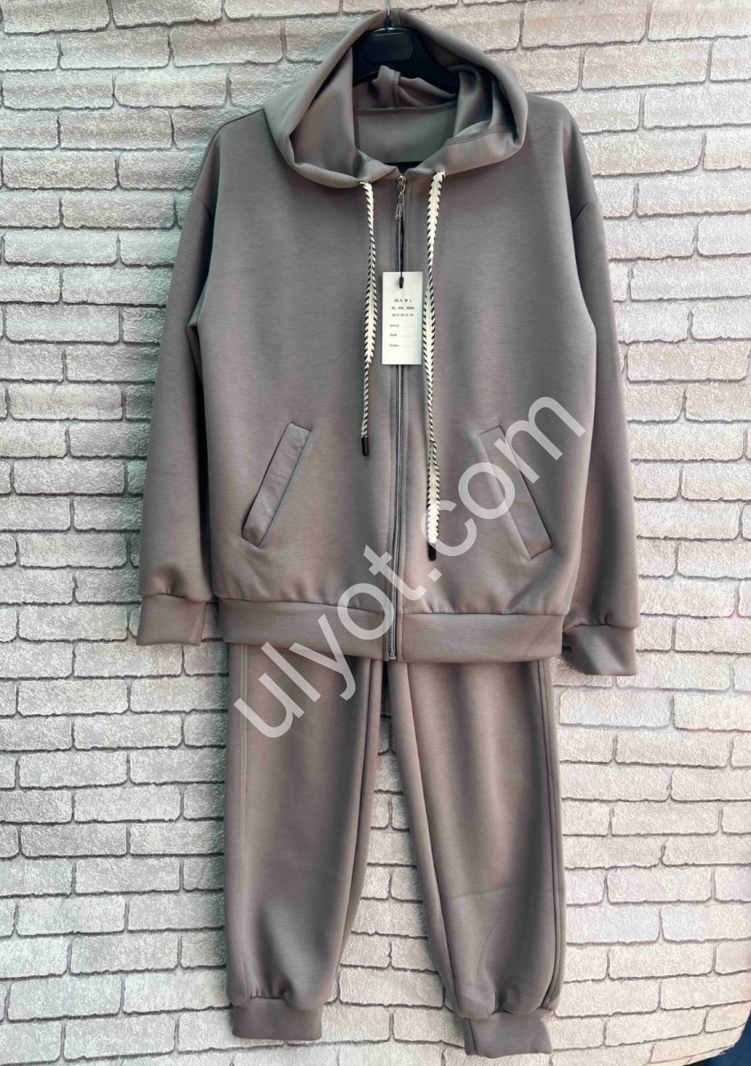 КОСТЮМ (42-56) МАНЖЕТ СІРИЙ 032