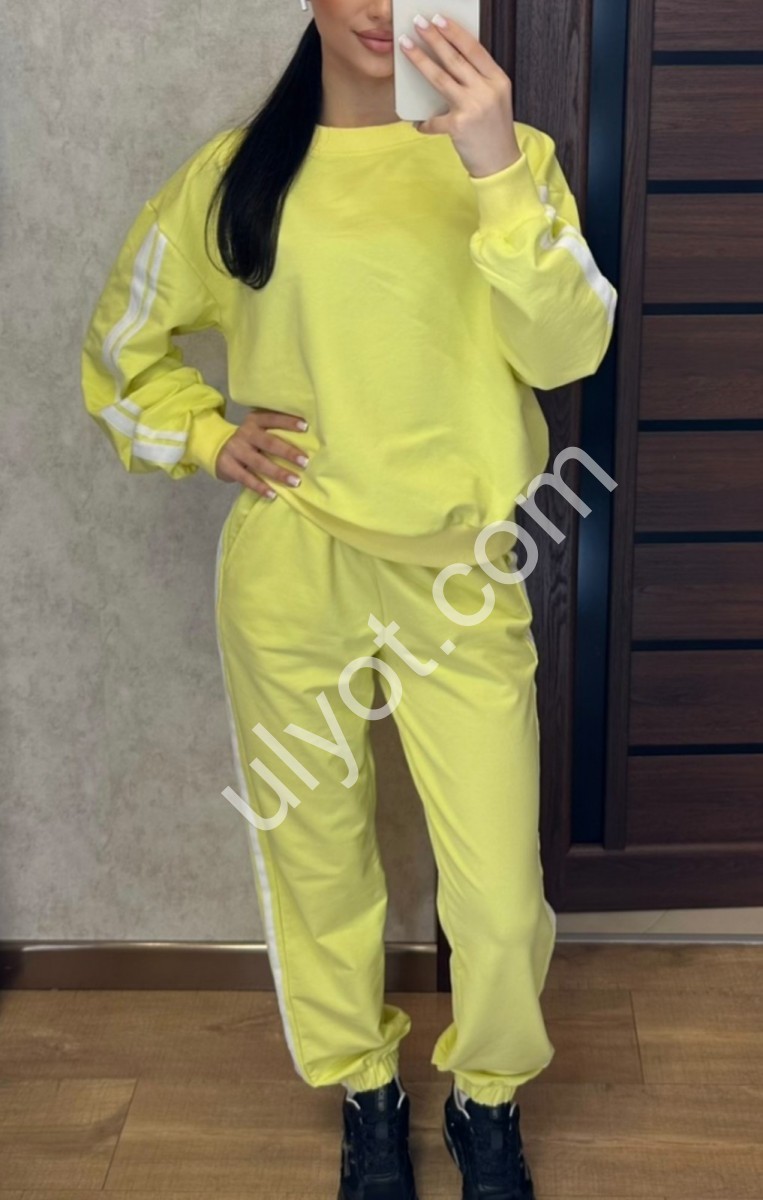 КОСТЮМ (42-52) МАНЖЕТ ЛИМОННИЙ 110