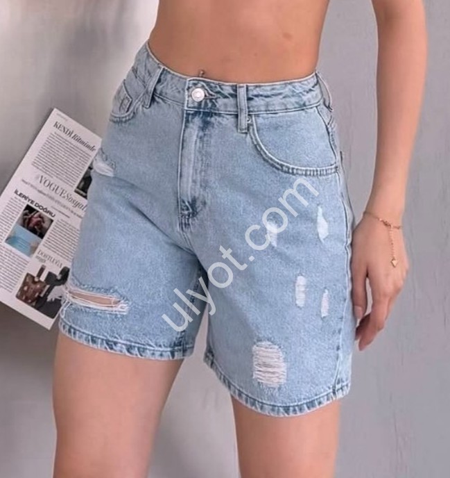 ШОРТЫ WOMAN DENIM (34-40) ГОЛУБОЙ 355/005