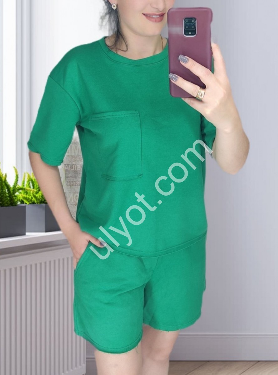 КОСТЮМ (42-50) ЗЕЛЕНЫЙ 042