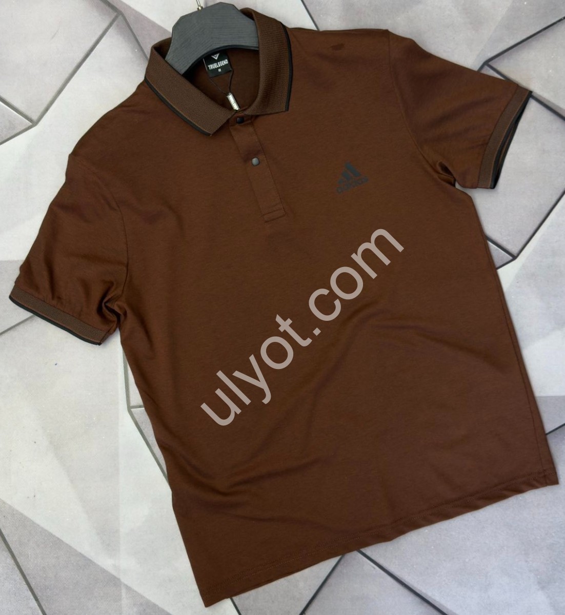 ФУТБОЛКА-ПОЛО A01 (S-2XL) КОРИЧНЕВЫЙ 