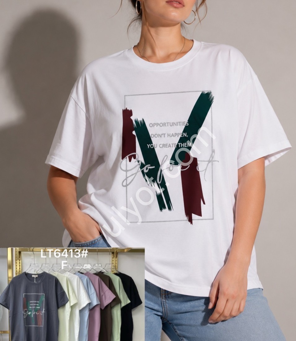 ФУТБОЛКА (ONE SIZE 54-56) МИКС LT6413