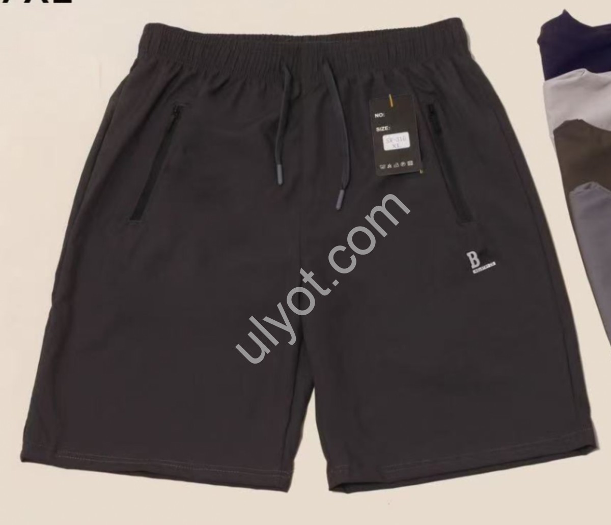 ШОРТЫ (3XL-7XL) ЧЕРНЫЙ 320
