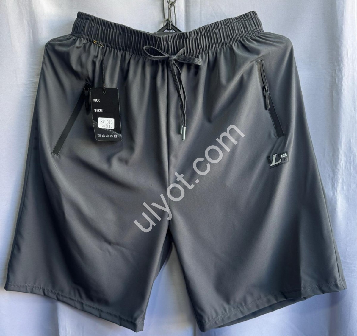 ШОРТЫ (3XL-7XL) Т.СЕРЫЙ 316