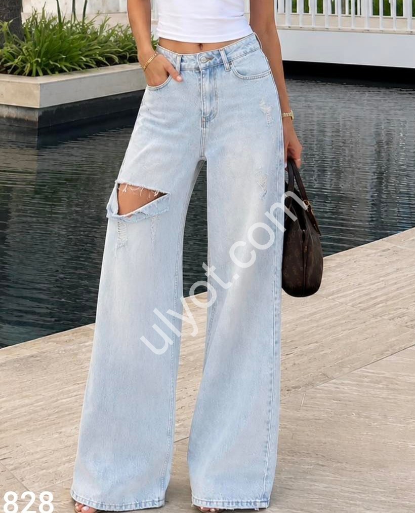 ДЖИНСЫ WOMAN DENIM (34-40) ГОЛУБОЙ 1025/1828