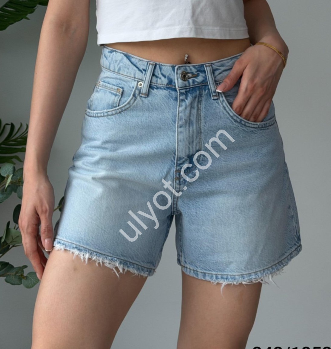 ШОРТЫ WOMAN DENIM (34-42) ГОЛУБОЙ 342/1853
