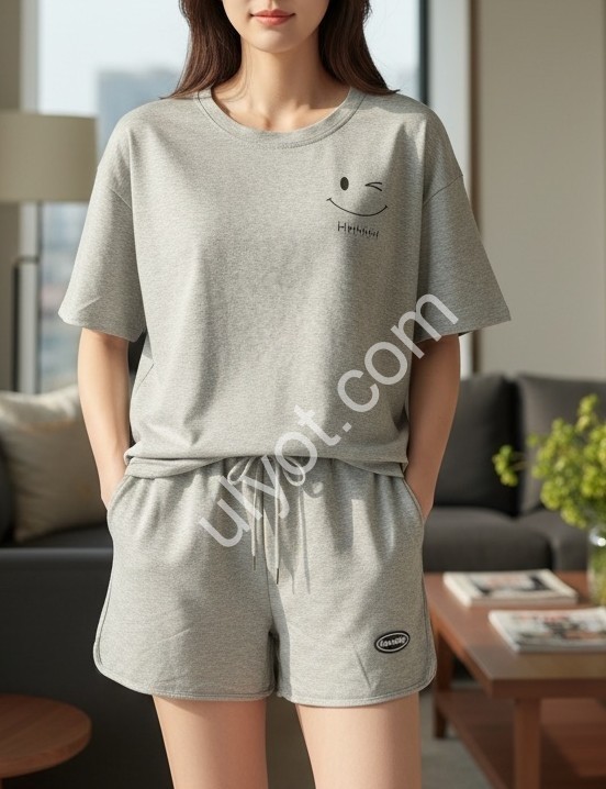 КОСТЮМ (M-XL) СЕРЫЙ 1086