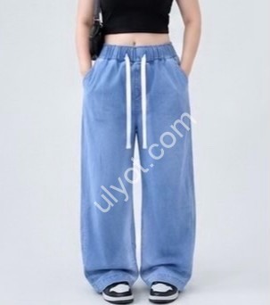 БРЮКИ (3XL-10XL) ГОЛУБОЙ МИКС 4132-2