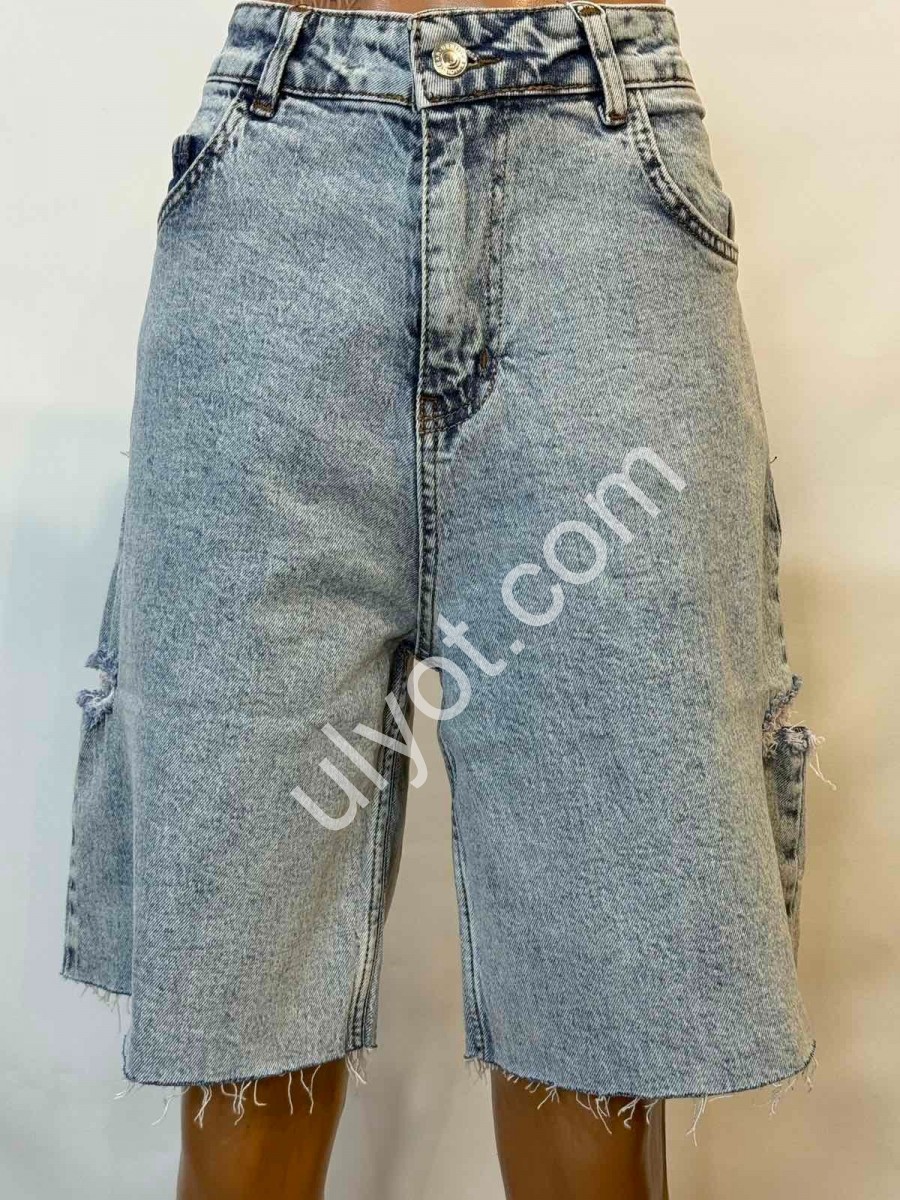 ШОРТЫ JEANS DENIM (30-36) ГОЛУБОЙ 13355
