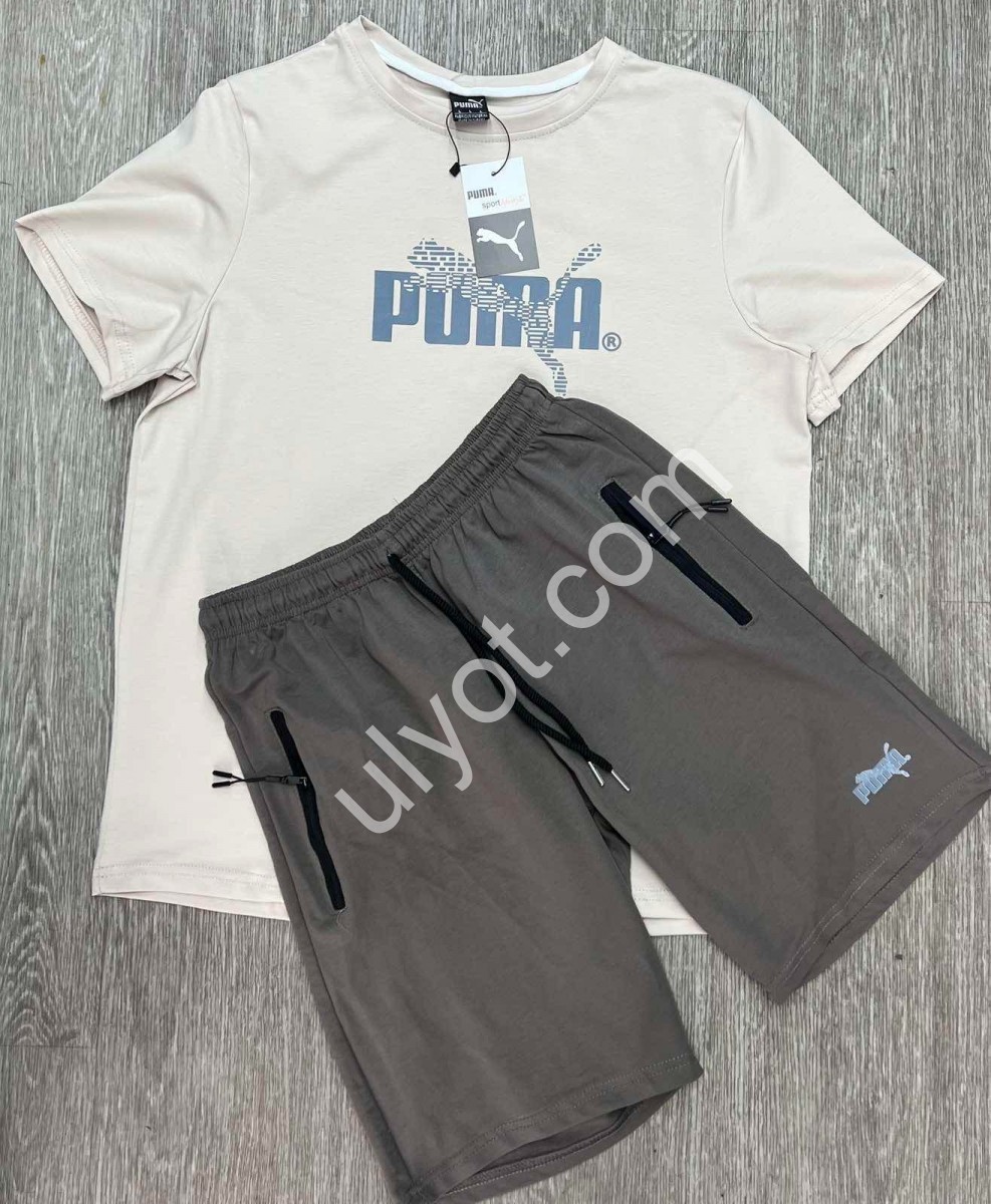 КОСТЮМ P15 (M-3XL) БІЛИЙ+СІРИЙ 280