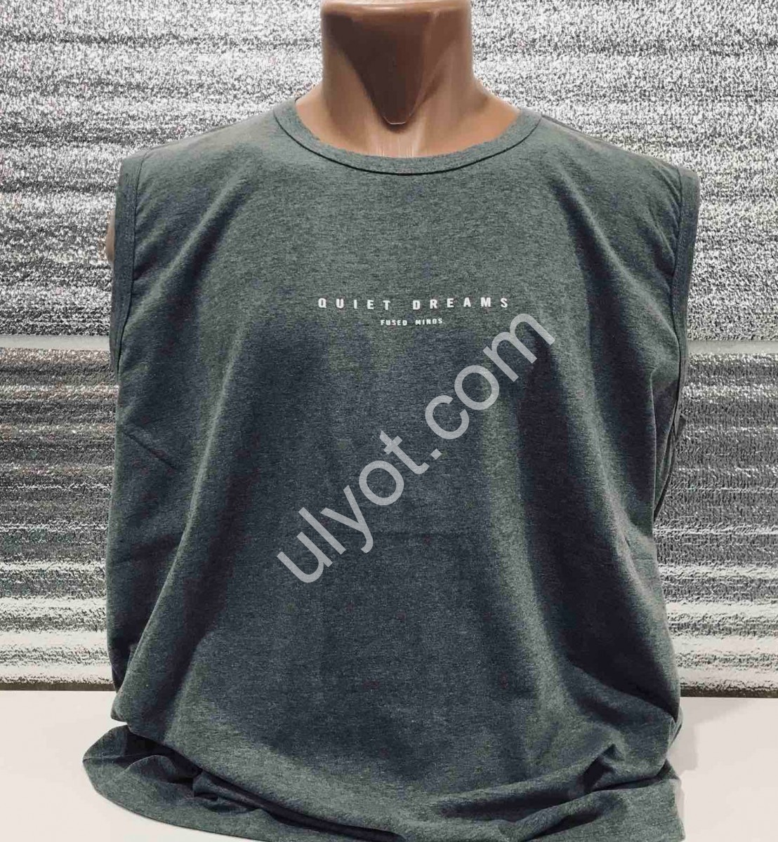 МАЙКА QUIET DREAMS (3XL-6XL) СЕРЫЙ 