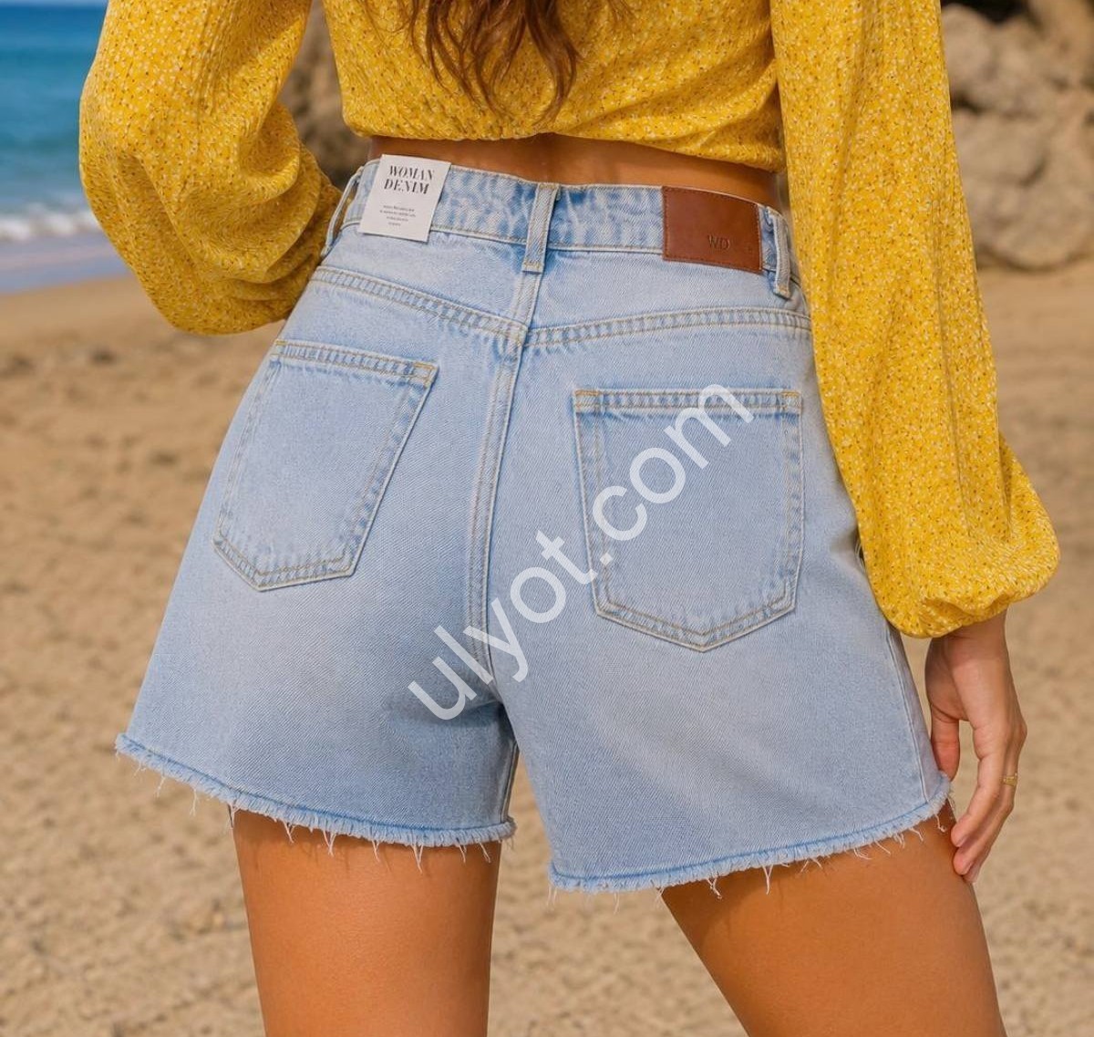 ШОРТЫ WOMAN DENIM (34-42) ГОЛУБОЙ 355/1874