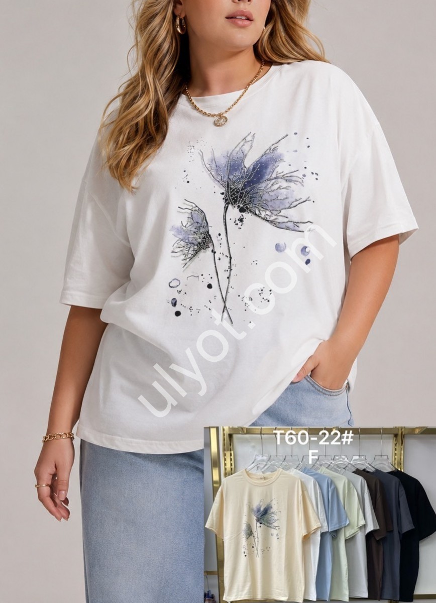 ФУТБОЛКА (ONE SIZE 56-58) МИКС T60-22