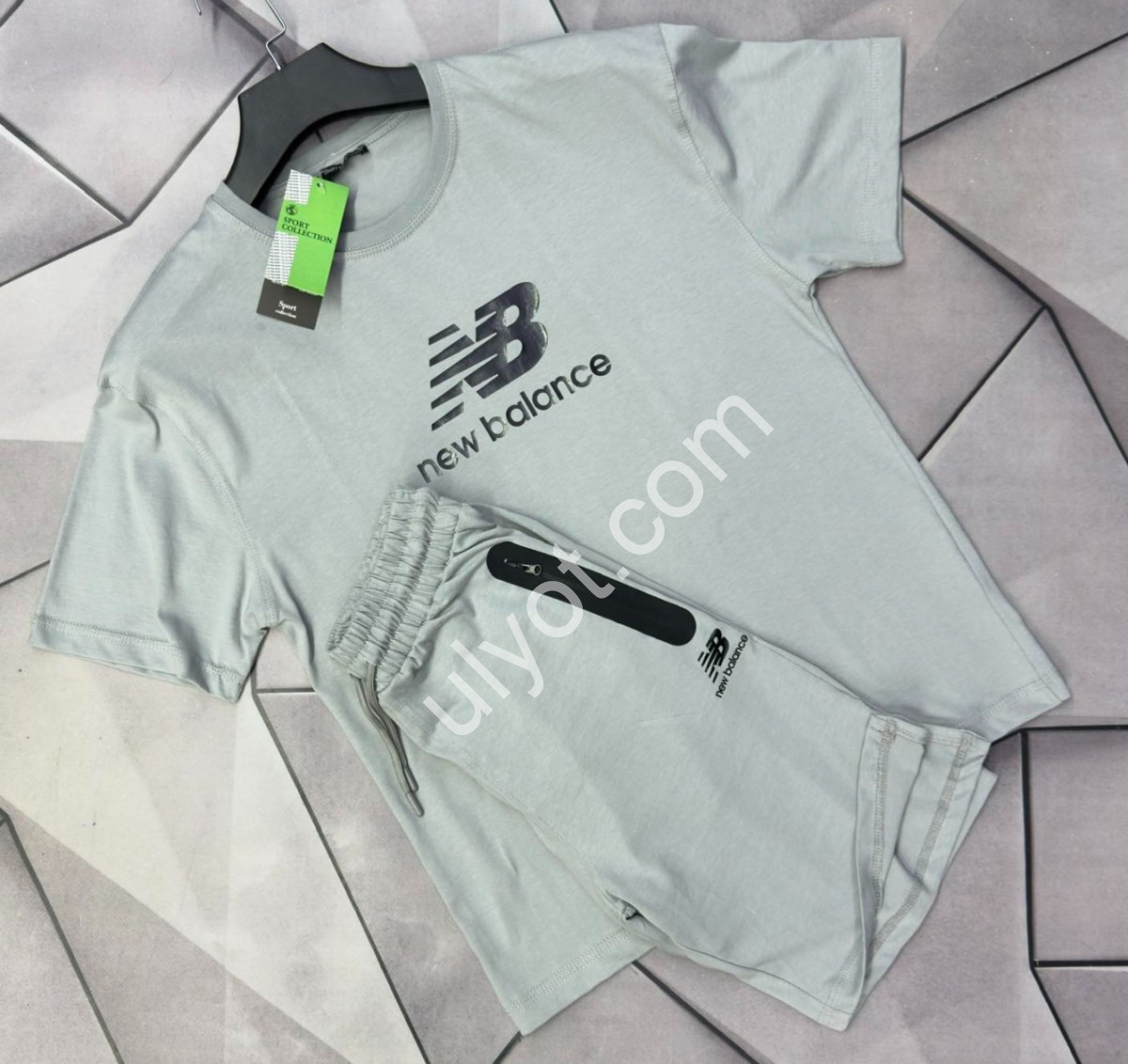 КОСТЮМ NB02 (S-2XL) СВ.СЕРЫЙ 