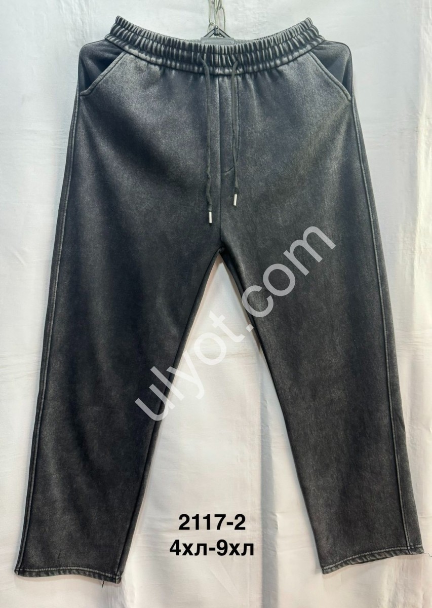 ШТАНЫ (4XL-9XL) ПРЯМОЙ ГРАФИТ 2117-2