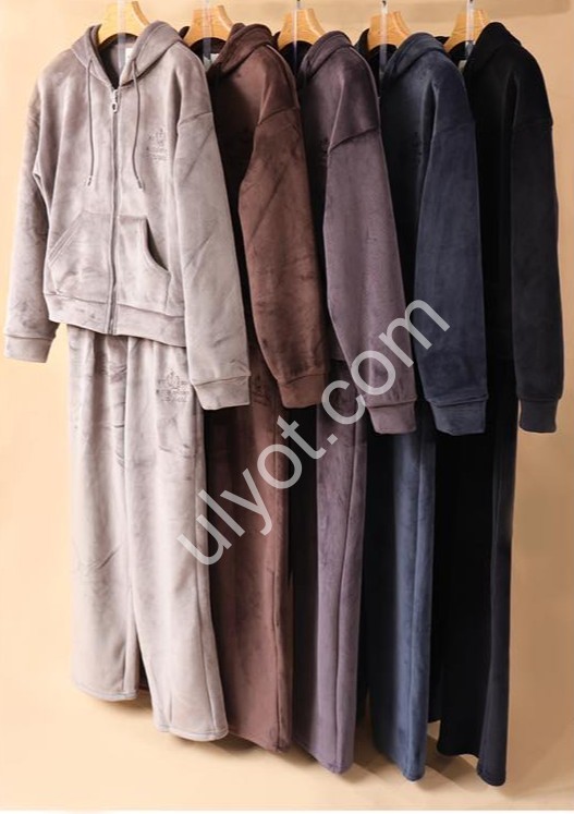 КОСТЮМ (M-3XL) ПРЯМОЙ МИКРОМЕХ Т.СЕРЫЙ 7006