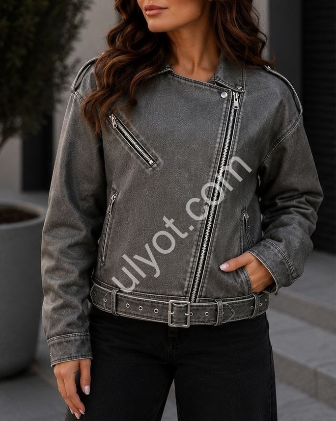 КУРТКА (S-2XL) Т.СІРИЙ 6603