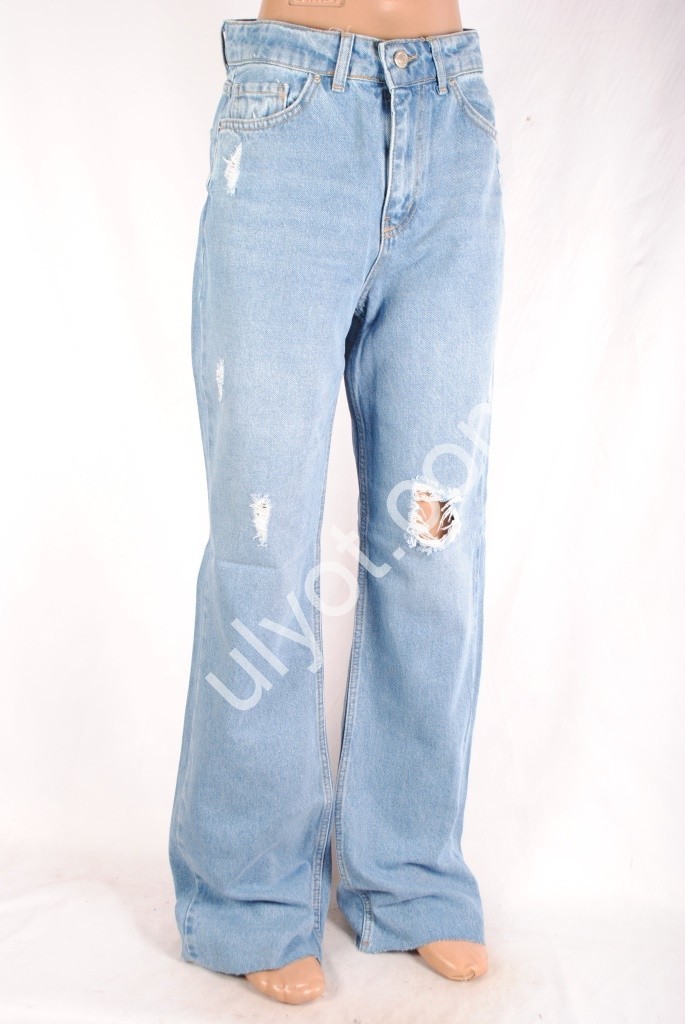 ДЖИНСЫ TOP SHOP (25-32) ГОЛУБОЙ 9658