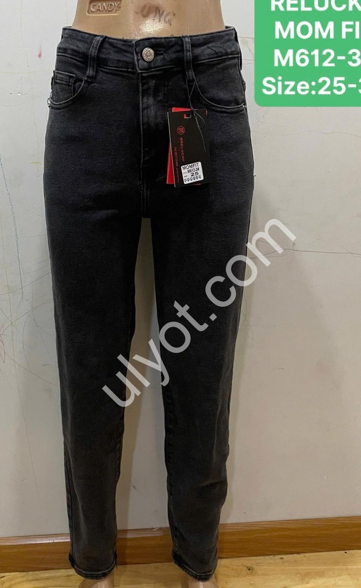 ДЖИНСЫ RELUCKY (25-30) ЧЕРНЫЙ M612-3
