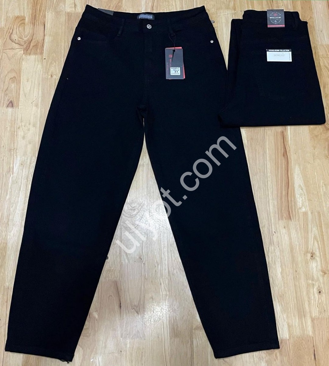 ДЖИНСЫ RELUCKY (31-38) ЧЕРНЫЙ M0634-3