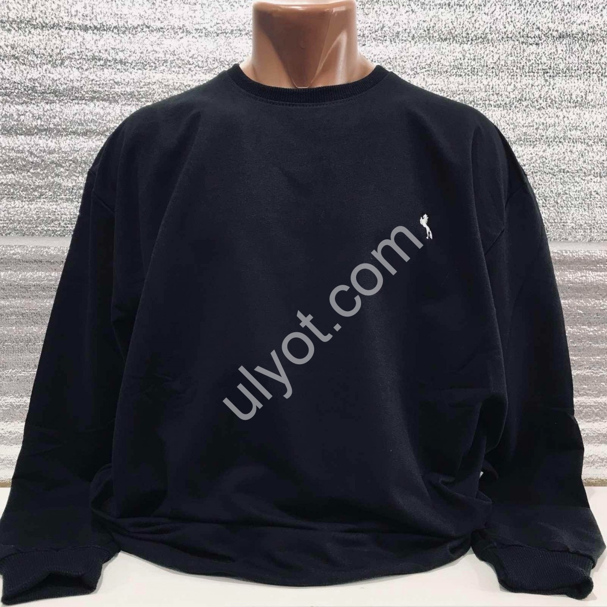 СВИТШОТ ELVIS (4XL-8XL) ЧЕРНЫЙ 