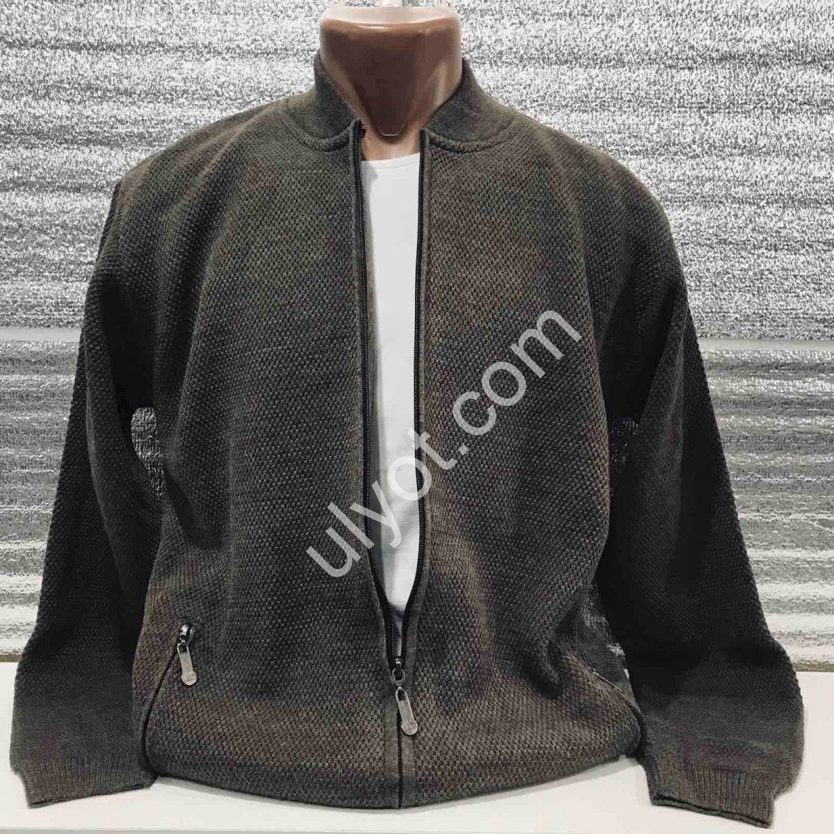 КАРДИГАН DEVANTI (L-2XL) ХАКИ 72101