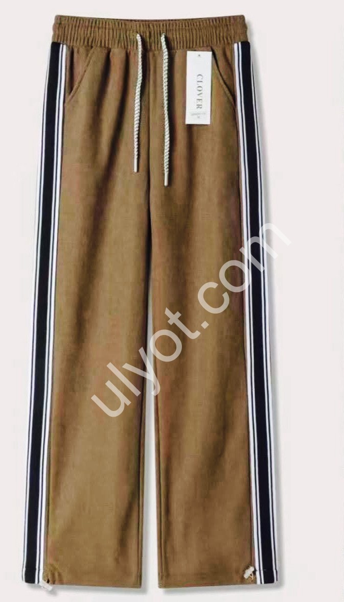 ШТАНЫ (M-2XL) ПРЯМОЙ КОРИЧНЕВЫЙ 69113