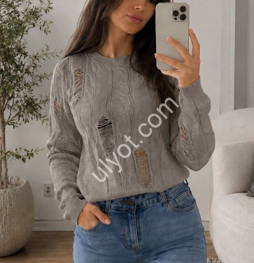 СВИТЕР (ONE SIZE 42-46) БЕЖ 123