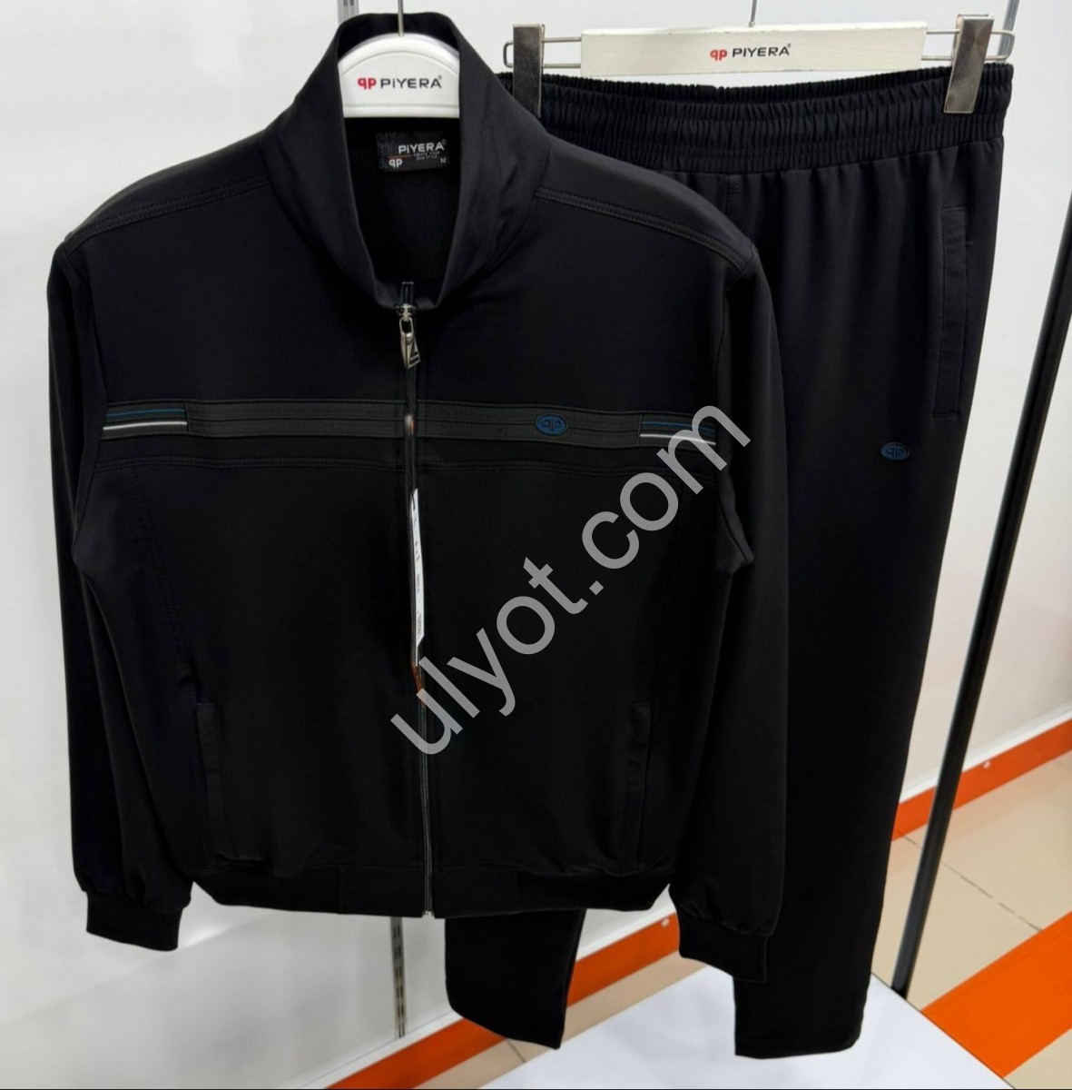 CПОРТ.КОСТЮМ ПИЕРА (M-3XL) ПРЯМОЙ ЧЕРНЫЙ 7914
