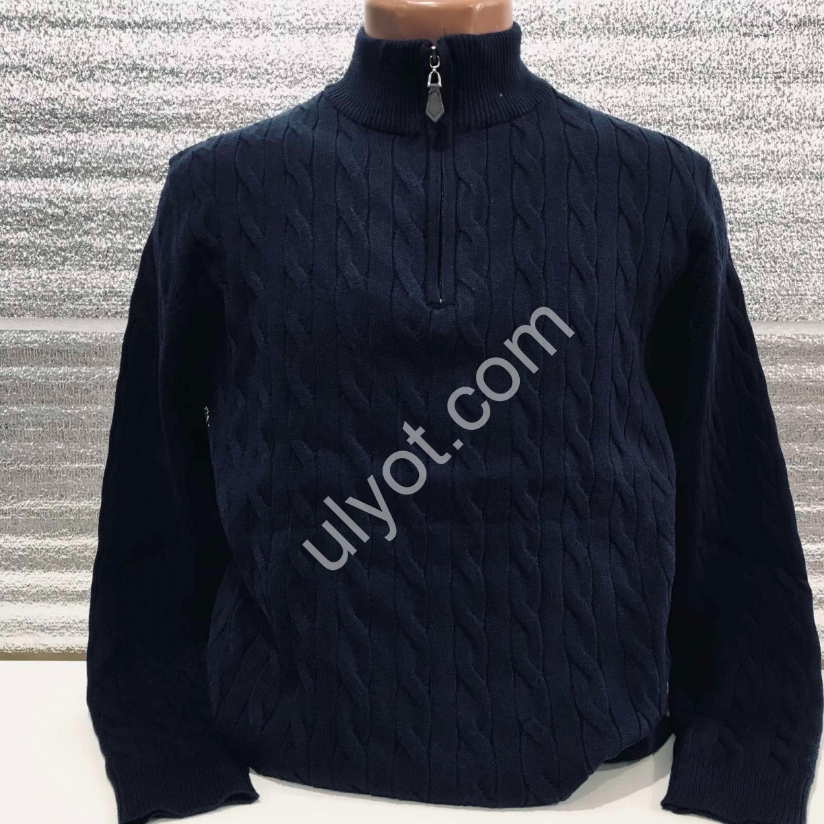 СВИТЕР MJ (M-2XL) Т.СИНИЙ 131