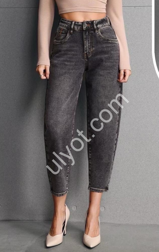 ДЖИНСЫ M.SARA (XS-XL) Т.СЕРЫЙ 1562