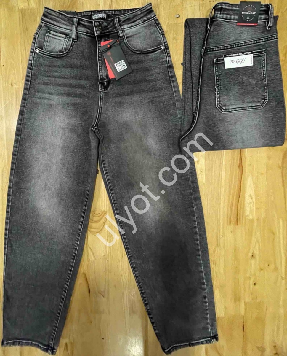 ДЖИНСЫ RELUCKY (28-33) СЕРЫЙ B0117-3