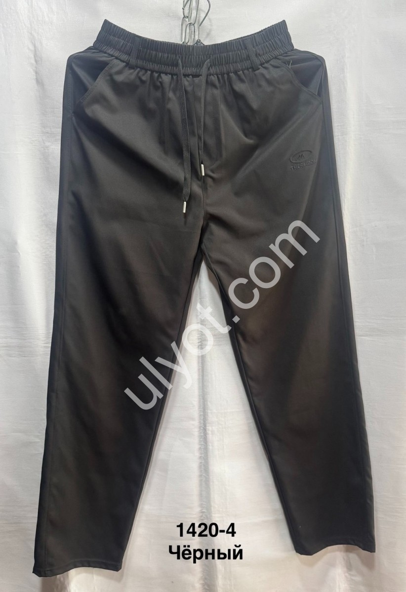 ШТАНЫ (2XL-7XL) ПРЯМОЙ ЧЕРНЫЙ 1420-4