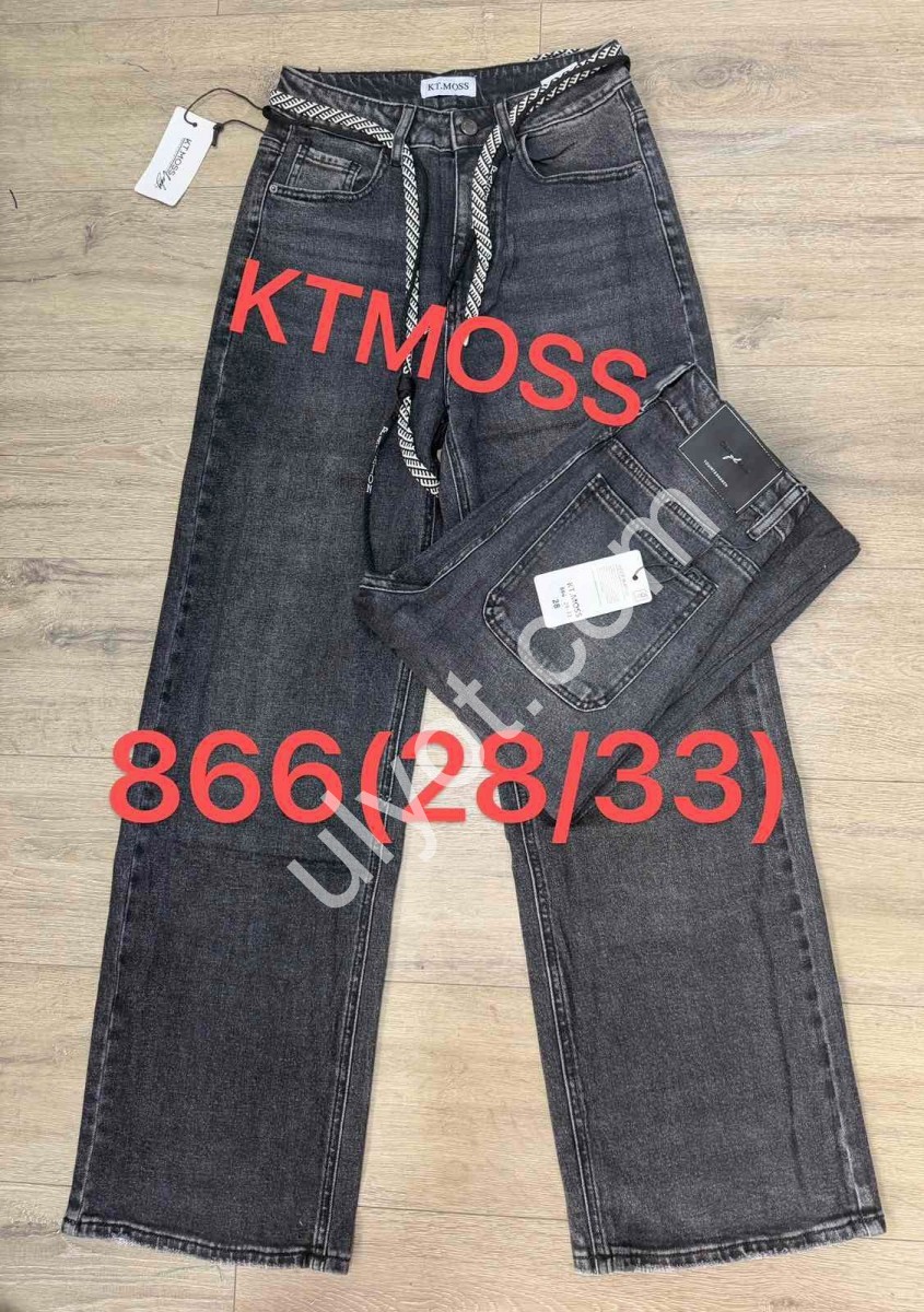 ДЖИНСЫ KT.MOSS (28-33) СЕРЫЙ 866