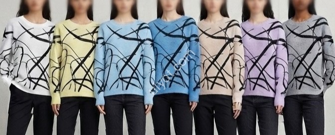 СВИТЕР (ONE SIZE 46-50) УЗОРЫ МИКС 